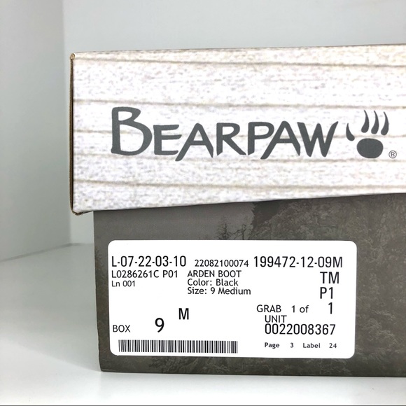 NIB Bearpaw Arden Boots in Black Women’s 9 Winter Pull On Sheep Fur Lined Shoes - Picture 8 of 8